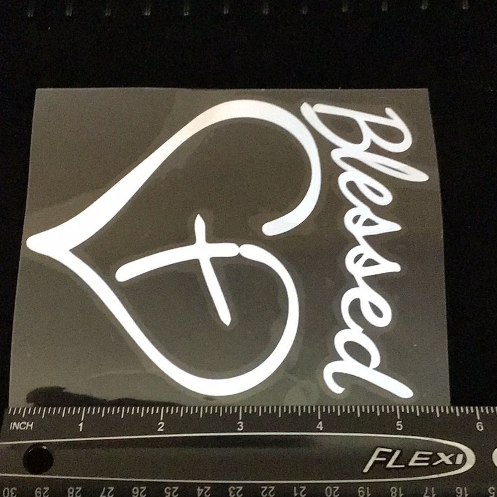 BLESSED Decal Sticker Auto - Picture 3 of 3